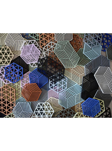 Zone Denmark Untersetzer Hexagon in Indigo