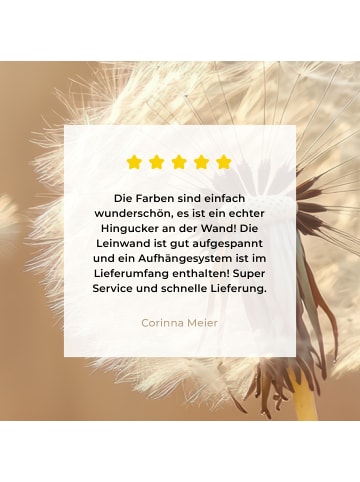 MuchoWow Leinwand bilder Nahaufnahme Flaum (BxH)