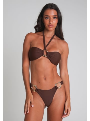 Moda Minx Bikinioberteil Irregular Hoop in Brown