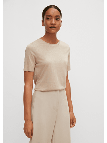 comma T-Shirt kurzarm in Beige