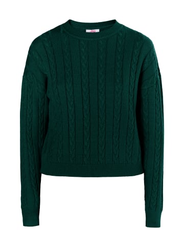 myMo Strickpullover in Dunkelgrün