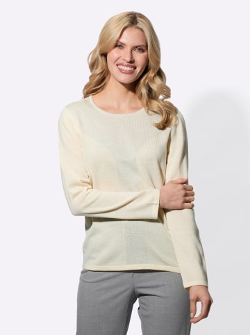 Sieh an! Langarm-Pullover in champagner