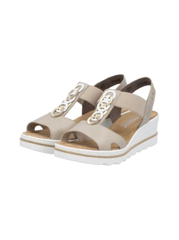 rieker Keil-Sandalen mit Gummibändern Beige