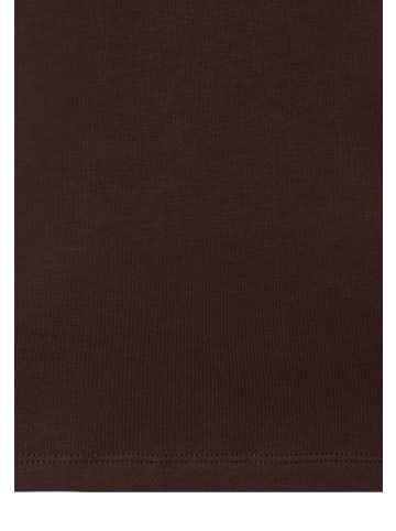 More & More unkompliziertes Stretch-Baumwollshirt in chocolate