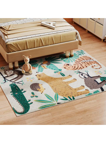 HOMCOM Teppich-160L x 120B x 1H cm-Mehrfarbig