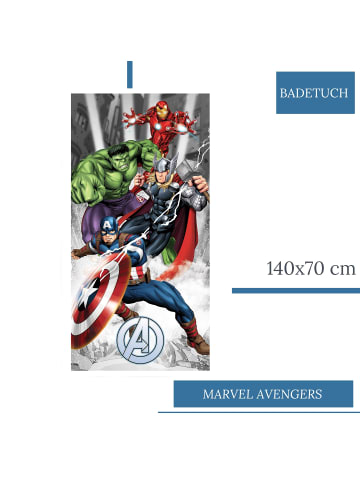 MTOnlinehandel Kinder Badetuch / Strandtuch "Marvel Avengers " in Bunt