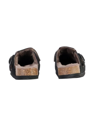 Scholl Lederpantoletten Fae New F Schwarz