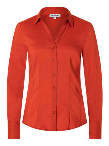 More & More klassische Businessbluse in chilli orange
