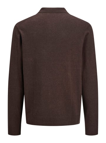 Jack & Jones Gestricktes Polo in Mulch 1