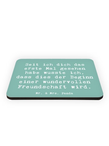 Mr. & Mrs. Panda magnet Spruch Neue Freunde finden mit Spruch in Meeresbrise