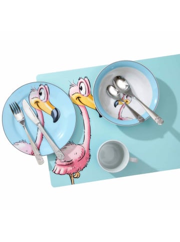 Ritzenhoff & Breker 8er Set Kindergeschirr Happy Zoo in Flamingo