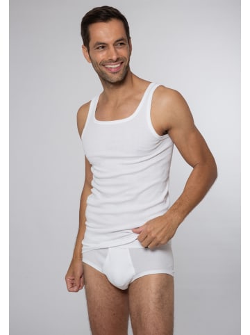 Ammann Unterhemd / Tanktop Cotton Feinripp in Weiß