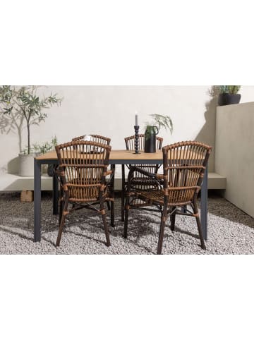 ebuy24 Gartenset Break 5-teilig Braun 90 x 150 cm