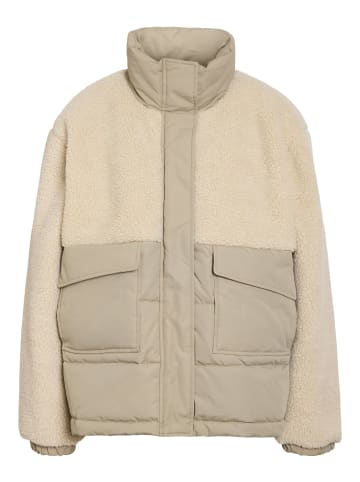 Noisy may Stylische Pufferjacke mit Stehkragen und großen Taschen in Braun