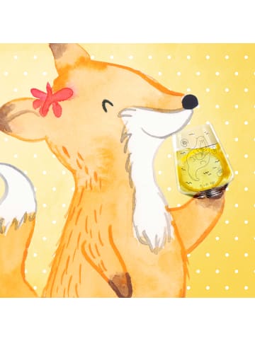 Mr. & Mrs. Panda Blümchentail Glas Otter Seerose ohne Spruch in Transparent