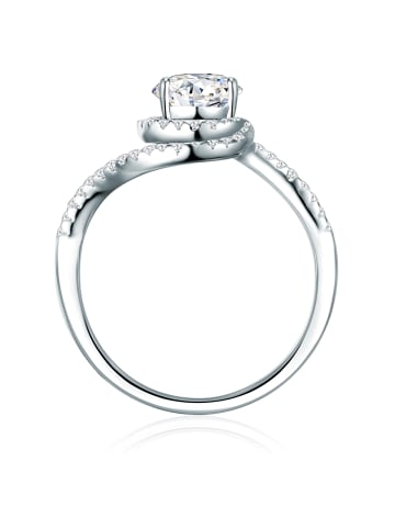 Trilani Ring Sterling Silber Zirkonia in silber