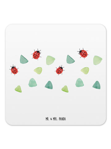 Mr. & Mrs. Panda Coaster Marienkäfer Design ohne Spruch in Weiß