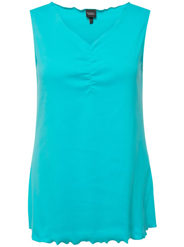 Ulla Popken Strick-Top in tiefes aqua