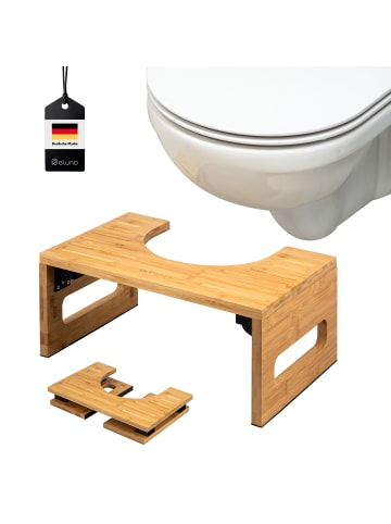 eluno Toilettenhocker ca. 43,5 x 18,5 x 28 cm (B/H/T)