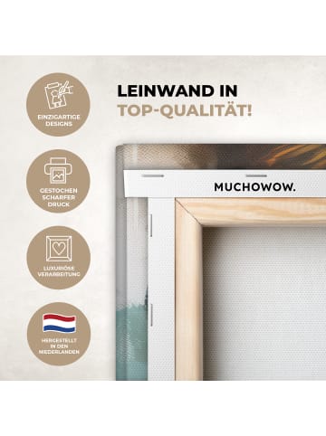 MuchoWow Poster mit Leiste Abstraktes Porträt  (BxH)