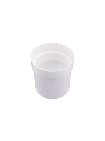 relaxdays Blumentopf Safe in Weiß - (H)13 x ∅12,5 cm