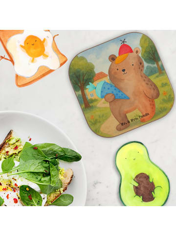 Mr. & Mrs. Panda Tassenuntersetzer Bär Schultüte Design ohne Spruch in Weiß