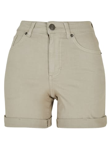 Urban Classics Urban Classics Damen Ladies Colored Strech Denim Shorts in softseagrass