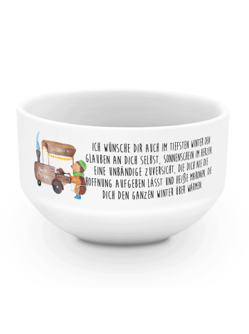 Mr. & Mrs. Panda schale Igel Maronen mit Spruch in Weiß
