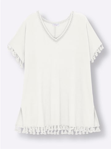 sheego Longshirt in ecru