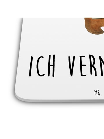 Mr. & Mrs. Panda Coaster Bär Vermissen mit Spruch in Weiß
