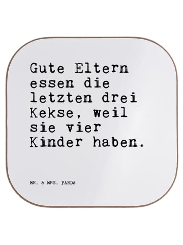 Mr. & Mrs. Panda Tischuntersetzer Gute Eltern essen die... mit S... in Weiß