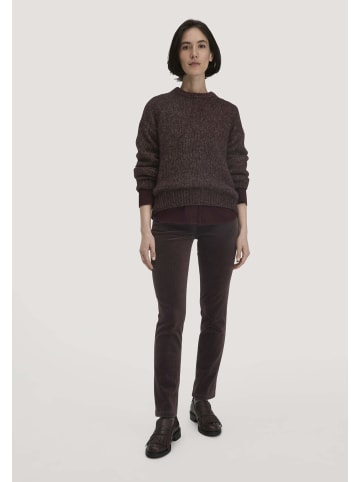 Hessnatur Hose Cord Slim Leg in schwarzbeere