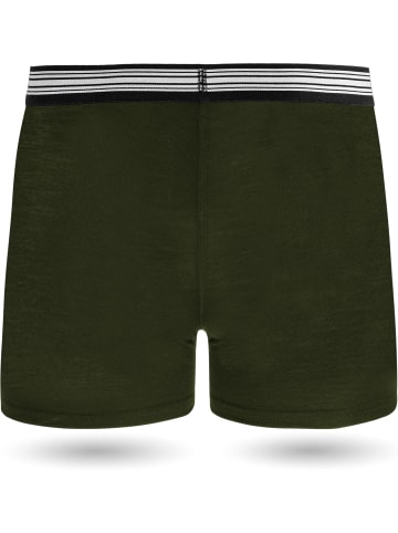 Normani Outdoor Sports 3er Pack Herren Merino Boxershorts Unterhose in Grün