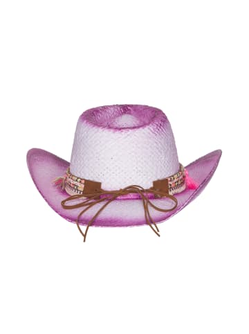 IZIA Women Hat in Pink White