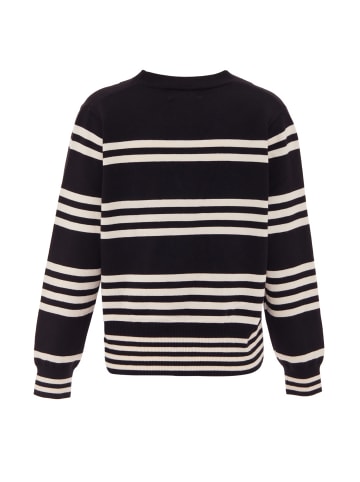 Usha Women Cardigan in Schwarz Wollweiss