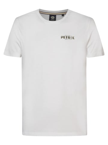 Petrol Industries T-Shirt mit Rückenaufdruck Suntide in Weiß