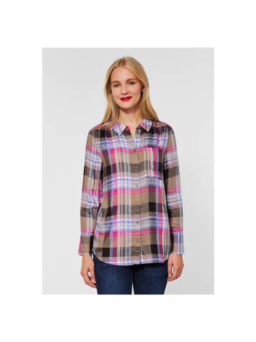 Street One Langarmbluse in dark deer brown