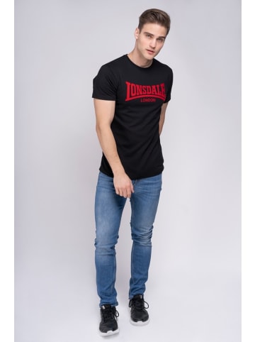 Lonsdale T-Shirt "Ll008 One Tone" in Schwarz