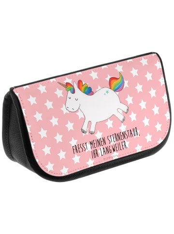 Mr. & Mrs. Panda Kulturtasche Einhorn Happy mit Spruch in Rot Pastell