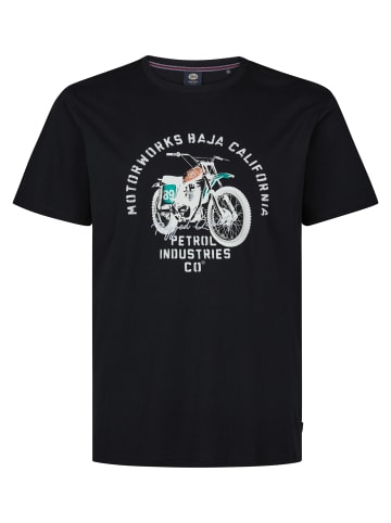 Petrol Industries Plus Size T-Shirt mit Print Geyser in Schwarz