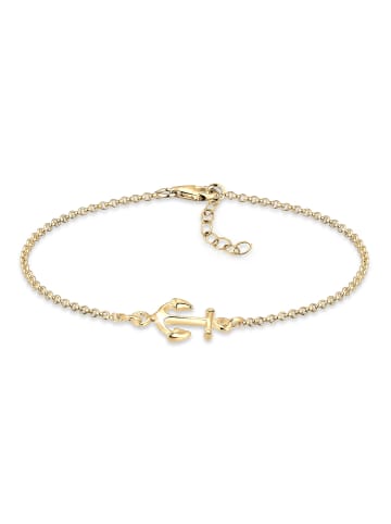 Elli Armband 925 Sterling Silber Anker in Gold