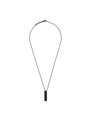 Steel_Art Halskette mit Anhänger Herren Jolu schwarz farben in schwarz