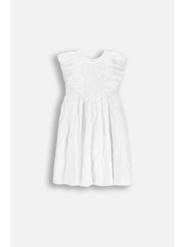 Coccodrillo Kurzarmkleid in weiß