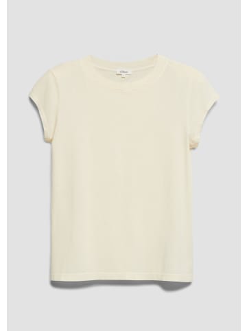 s.Oliver T-Shirt in 8000_helles beige