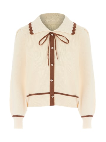 NAEMI Cardigan in Wollweiss