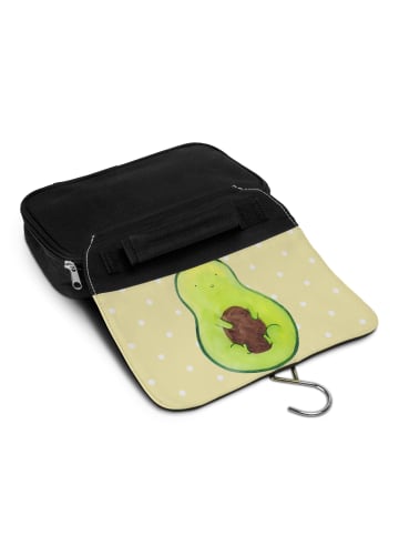 Mr. & Mrs. Panda Kosmetiktasche Avocado Kern ohne Spruch in Gelb Pastell