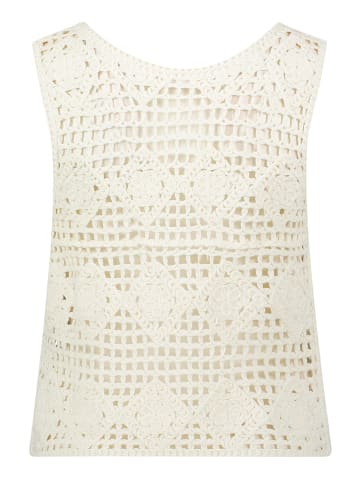 BETTY & CO Strick-Top mit Lochmuster in Arctic Wolf