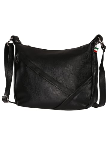 Florence Florence Schultertasche Leder schwarz ca. 35cm