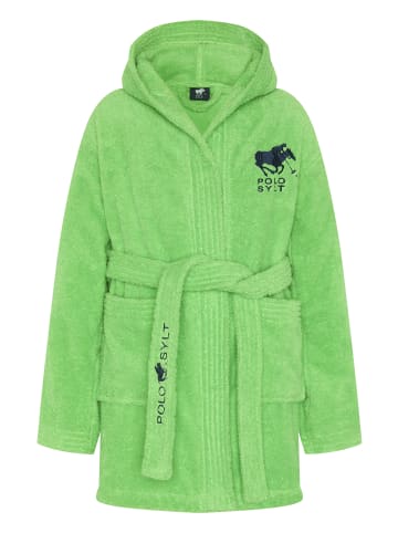 Polo Sylt Bademantel mit Logo-Stickereien in Grün