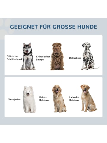 Pawhut Erhöhter Hundenapf Weiß